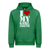 Emerald i heart my girlfriend shirt Urban Hoodie - artisFamous