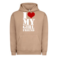 Pigment Burro i heart my girlfriend shirt Urban Hoodie - artisFamous