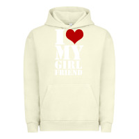 Pigment Pistachio i heart my girlfriend shirt Urban Hoodie - artisFamous
