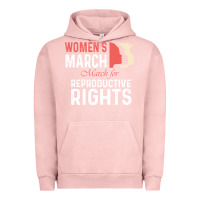 Pigment Salmon women’s march for reproductive rights pro choice feminist, women’s Urban Hoodie - artisFamous