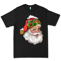 Black santa with snow Premium Tee - RanaPortraitStore
