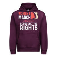Mauve Wine women’s march for reproductive rights pro choice feminist, women’s Urban Hoodie - artisFamous