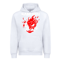 White cyberpunk 2077 Urban Hoodie - artisFamous