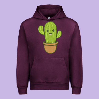 Happy Cactus Hug Me Please Urban Hoodie Designed By Artisfamous