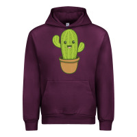 Mauve Wine happy cactus hug me please Urban Hoodie - artisFamous