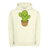 Pigment Pistachio happy cactus hug me please Urban Hoodie - artisFamous