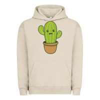 Pigment French Oak happy cactus hug me please Urban Hoodie - artisFamous