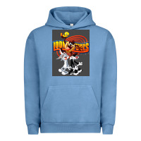 Pigment Pebble Blue cartoon Urban Hoodie - artisFamous