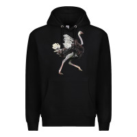 Black Ostrich Premium Hoodie - LillyAllenDesigns