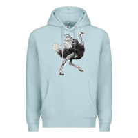 Blue Mist Ostrich Premium Hoodie - LillyAllenDesigns