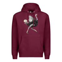 Burgundy Ostrich Premium Hoodie - LillyAllenDesigns