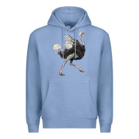 Colony Blue Ostrich Premium Hoodie - LillyAllenDesigns