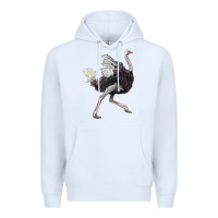 White Ostrich Premium Hoodie - LillyAllenDesigns