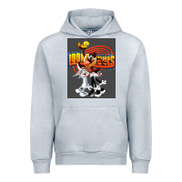 Heather Grey cartoon Urban Hoodie - artisFamous