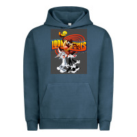 Pigment Midnight Navy cartoon Urban Hoodie - artisFamous