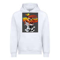 White cartoon Urban Hoodie - artisFamous