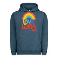 Pigment Midnight Navy love  classic Urban Hoodie - artisFamous