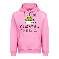 Fuchsia Pink its okay guacamole im extra too Urban Hoodie - artisFamous
