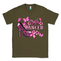 Army Green Crush Cancer with high heels Cancer Awareness Classic Tee - HowdyJamesFarm