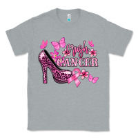 Heather Grey Crush Cancer with high heels Cancer Awareness Classic Tee - HowdyJamesFarm