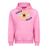 Fuchsia Pink make orwell fiction again Urban Hoodie - artisFamous