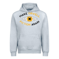 Heather Grey make orwell fiction again Urban Hoodie - artisFamous