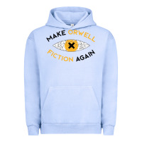 Pigment Grape Ice make orwell fiction again Urban Hoodie - artisFamous