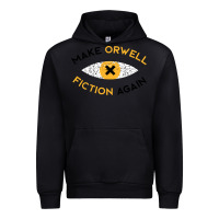Black make orwell fiction again Urban Hoodie - artisFamous