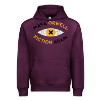 Mauve Wine make orwell fiction again Urban Hoodie - artisFamous