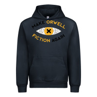 Navy make orwell fiction again Urban Hoodie - artisFamous