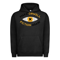 Pigment Black make orwell fiction again Urban Hoodie - artisFamous