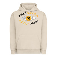 Pigment French Oak make orwell fiction again Urban Hoodie - artisFamous