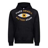 Black make orwell fiction again Urban Hoodie - artisFamous