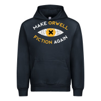 Navy make orwell fiction again Urban Hoodie - artisFamous