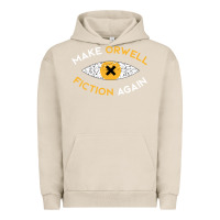 Pigment French Oak make orwell fiction again Urban Hoodie - artisFamous