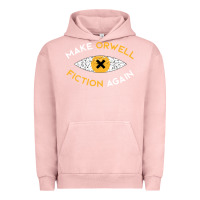 Pigment Salmon make orwell fiction again Urban Hoodie - artisFamous