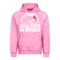Fuchsia Pink all gas no brakes Urban Hoodie - artisFamous