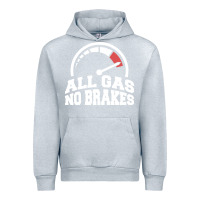 Heather Grey all gas no brakes Urban Hoodie - artisFamous