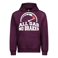 Mauve Wine all gas no brakes Urban Hoodie - artisFamous