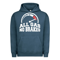 Pigment Midnight Navy all gas no brakes Urban Hoodie - artisFamous
