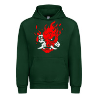 Forest Green cyberpunk 2077 Urban Hoodie - artisFamous