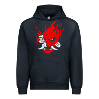 Navy cyberpunk 2077 Urban Hoodie - artisFamous
