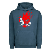 Pigment Midnight Navy cyberpunk 2077 Urban Hoodie - artisFamous