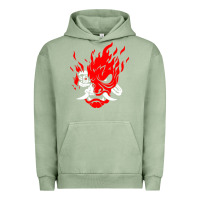 Pigment Oil Green cyberpunk 2077 Urban Hoodie - artisFamous