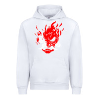 White cyberpunk 2077 Urban Hoodie - artisFamous