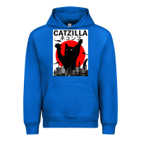 Cobalt vintage catzilla japanese sunset style Urban Hoodie - artisFamous