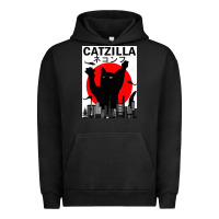 Pigment Black vintage catzilla japanese sunset style Urban Hoodie - artisFamous