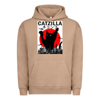 Pigment Burro vintage catzilla japanese sunset style Urban Hoodie - artisFamous