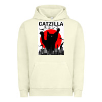 Pigment Pistachio vintage catzilla japanese sunset style Urban Hoodie - artisFamous
