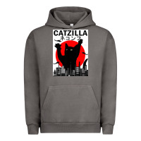Pigment Tornado vintage catzilla japanese sunset style Urban Hoodie - artisFamous